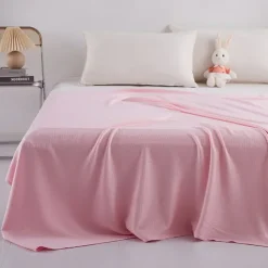 100% Bamboo Fiber Banket Washable Air-conditioned Towel Quilt Ice Silk Summer Cooling Quilt Children's Lunch Blanket 100% Viscose Derived from Bamboo