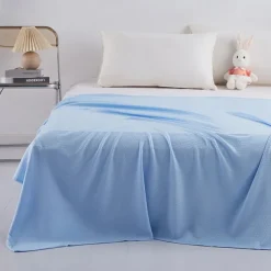 100% Bamboo Fiber Banket Washable Air-conditioned Towel Quilt Ice Silk Summer Cooling Quilt Children's Lunch Blanket 100% Viscose Derived from Bamboo