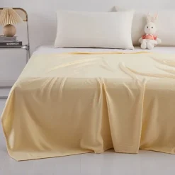 100% Bamboo Fiber Banket Washable Air-conditioned Towel Quilt Ice Silk Summer Cooling Quilt Children's Lunch Blanket 100% Viscose Derived from Bamboo