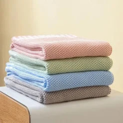 100% Bamboo Fiber Ice Silk Blanket Summer Comforter for Children Cold Nap Blanket