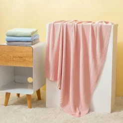 100% Bamboo Fiber Ice Silk Blanket Summer Comforter for Children Cold Nap Blanket