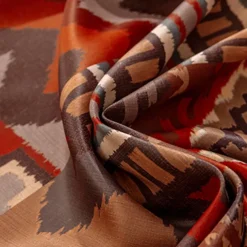 100% Blackout Curtain Drapes Boho Style ,1 Panel Grommet Thermal Insulated Room Darkening Curtains for Bedroom and Living Room