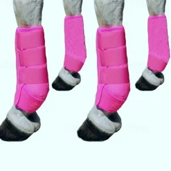 4 Breathable Protective Riding Boots - Ultimate Comfort and Durability for Active Horses, Without Battery