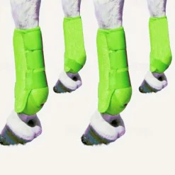 4 Breathable Protective Riding Boots - Ultimate Comfort and Durability for Active Horses, Without Battery