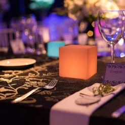 16 Color Switching Luminous Square Light Remote Control USB Charging Waterproof LED Luminous Cube LED Square Light Design Light Party Decoration Light