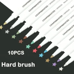 10/20 Colours Metallic Marker Pens For Glass Paint Rock Painting Stone DIY Card Making Plastic Pottery Wood Metal SurfacePerfect For Easter Decoration