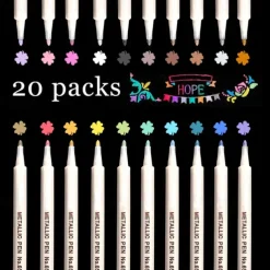 10/20 Colours Metallic Marker Pens For Glass Paint Rock Painting Stone DIY Card Making Plastic Pottery Wood Metal SurfacePerfect For Easter Decoration