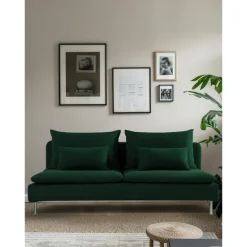 100% Cotton 3 Seat Section Cover Solid Color Quilted Cotton Slipcovers 8pcs Futon Cover Set SODERcover LITB PRIME cover