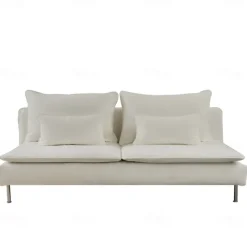 100% Cotton 3 Seat Section Cover Solid Color Quilted Cotton Slipcovers 8pcs Futon Cover Set SODERcover LITB PRIME cover