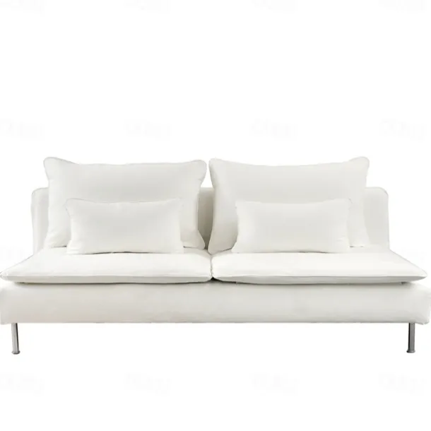 100% Cotton 3 Seat Section Cover Solid Color Quilted Cotton Slipcovers 8pcs Futon Cover Set SODERcover LITB PRIME cover