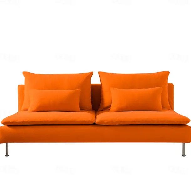 100% Cotton 3 Seat Section Cover Solid Color Quilted Cotton Slipcovers 8pcs Futon Cover Set SODERcover LITB PRIME cover