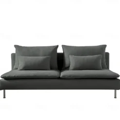 100% Cotton 3 Seat Section Cover Solid Color Quilted Cotton Slipcovers 8pcs Futon Cover Set SODERcover LITB PRIME cover