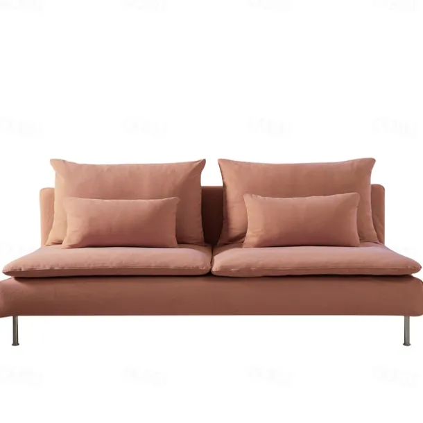 100% Cotton 3 Seat Section Cover Solid Color Quilted Cotton Slipcovers 8pcs Futon Cover Set SODERcover LITB PRIME cover