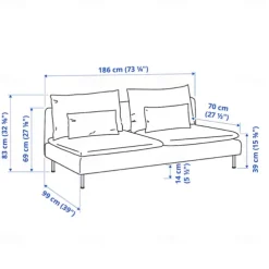 100% Cotton 3 Seat Section Cover Solid Color Quilted Cotton Slipcovers 8pcs Futon Cover Set SODERcover LITB PRIME cover