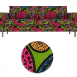 100% Cotton 3 Seater Floral Sofa Cover Quilted Cotton Slipcovers KARLcover LITB PRIME cover