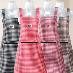 100% Cotton Apron Breathable for Home Use, Kitchen, Summer Women's Fashion, Cute Japanese and Korean Version of Apron, Anti Oil Stain Work Print