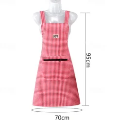 100% Cotton Apron Breathable for Home Use, Kitchen, Summer Women's Fashion, Cute Japanese and Korean Version of Apron, Anti Oil Stain Work Print