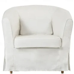100% Cotton Armchair Cover Solid Color Quilted Cotton Slipcovers TULLcover LITB PRIME cover