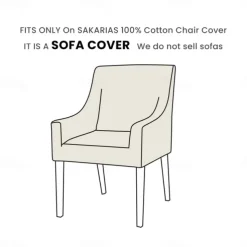 100% Cotton Chair Cover with Armrests Solid Color Quilted Slipcovers SAKcover LITB PRIME cover