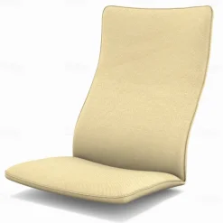 100% Cotton Chair Cushion Cover Solid Color without Pillowcase POcover LITB PRIME cover