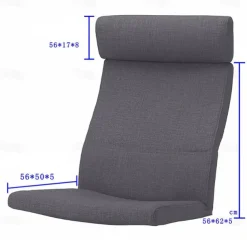 100% Cotton Chair Cushion Cover Solid Color Quilted Cotton with Pillowcase POcover LITB PRIME cover