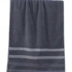 100% Cotton 34*74cm Absorbent Face Towels,Thickened Men's Couple Cotton Towels, Highly Absorbent Towels For Bathrooms, Gyms, Hotels And Spas, Solid Color Bath Towel