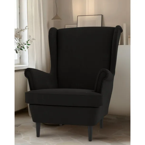 100% Cotton Cover For Wingback Chair Solid Color Quilted Slipcovers STANDcover LITB PRIME cover