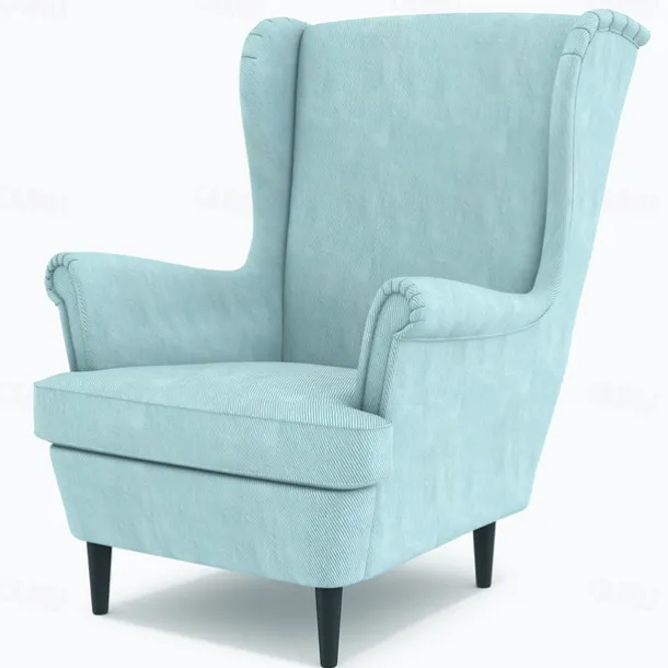 100% Cotton Cover For Wingback Chair Solid Color Quilted Slipcovers STANDcover LITB PRIME cover