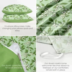 100% Cotton Duvet Cover Set Comforter Set Floral Comforter Cover Bedding Gifts Decoration For Home King Queen Duvet Cover