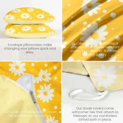 100% Cotton Duvet Cover Set Floral Pattern Comforter Set 2/3PCS Luxury Bedding Set Home Decor Bedding Gift King Queen Full Size