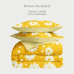 100% Cotton Duvet Cover Set Floral Pattern Comforter Set 2/3PCS Luxury Bedding Set Home Decor Bedding Gift King Queen Full Size