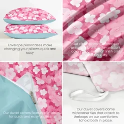 100% Cotton Duvet Cover Set Floral Pattern Comforter Set 2/3PCS Luxury Bedding Set Home Decor Bedding Gift King Queen Full Size