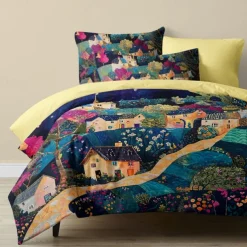 100% Cotton Duvet Cover Set Landscape Pattern Set Soft 3-Piece Luxury Bedding Set Home Decor Gift King Queen Duvet Cover