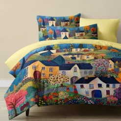 100% Cotton Duvet Cover Set Landscape Pattern Set Soft 3-Piece Luxury Bedding Set Home Decor Gift King Queen Duvet Cover