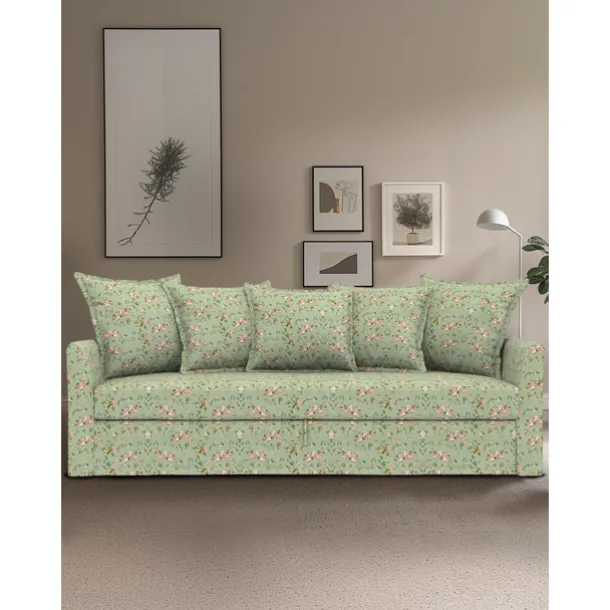 100% Cotton Floral Sofa Cover Quilted Cotton Slipcovers HOLcover LITB PRIME cover