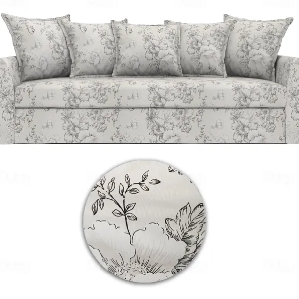 100% Cotton Floral Sofa Cover Quilted Cotton Slipcovers HOLcover LITB PRIME cover
