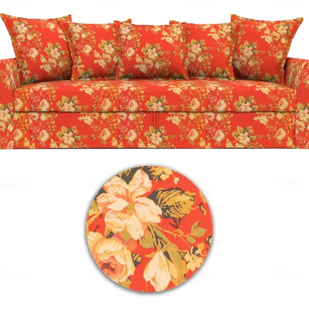 100% Cotton Floral Sofa Cover Quilted Cotton Slipcovers HOLcover LITB PRIME cover