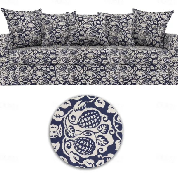 100% Cotton Floral Sofa Cover Quilted Cotton Slipcovers HOLcover LITB PRIME cover