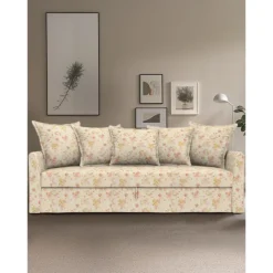 100% Cotton Floral Sofa Cover Quilted Cotton Slipcovers HOLcover LITB PRIME cover