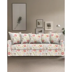 100% Cotton Floral Sofa Cover Quilted Cotton Slipcovers HOLcover LITB PRIME cover
