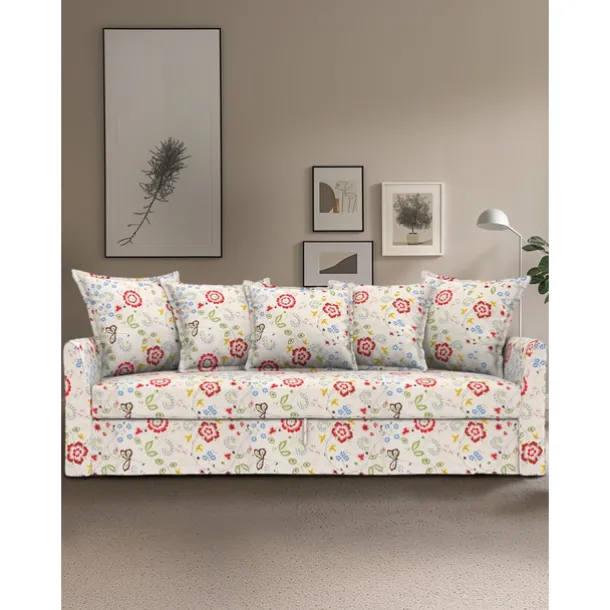 100% Cotton Floral Sofa Cover Quilted Cotton Slipcovers HOLcover LITB PRIME cover