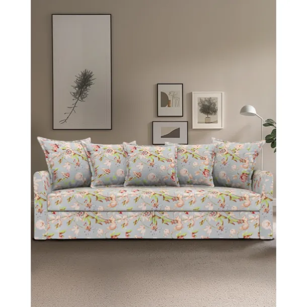 100% Cotton Floral Sofa Cover Quilted Cotton Slipcovers HOLcover LITB PRIME cover