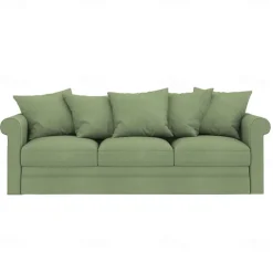 100% Cotton Slipcover 3-Seat Sofa Cover Solid Color Slipcover GRONLcover LITB PRIME cover