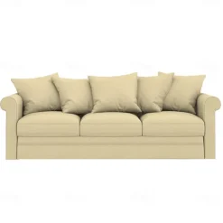 100% Cotton Slipcover 3-Seat Sofa Cover Solid Color Slipcover GRONLcover LITB PRIME cover