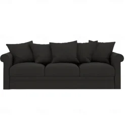 100% Cotton Slipcover 3-Seat Sofa Cover Solid Color Slipcover GRONLcover LITB PRIME cover