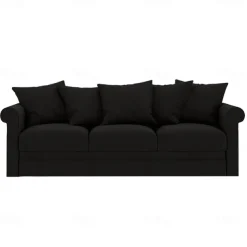 100% Cotton Slipcover 3-Seat Sofa Cover Solid Color Slipcover GRONLcover LITB PRIME cover