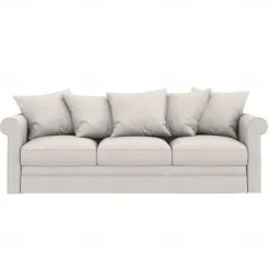 100% Cotton Slipcover 3-Seat Sofa Cover Solid Color Slipcover GRONLcover LITB PRIME cover