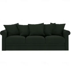 100% Cotton Slipcover 3-Seat Sofa Cover Solid Color Slipcover GRONLcover LITB PRIME cover