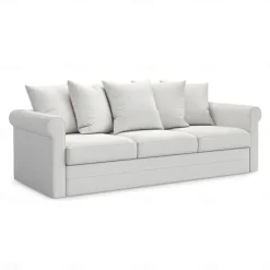 100% Cotton Slipcover 3-Seat Sofa Cover Solid Color Slipcover GRONLcover LITB PRIME cover