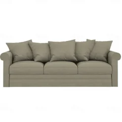 100% Cotton Slipcover 3-Seat Sofa Cover Solid Color Slipcover GRONLcover LITB PRIME cover